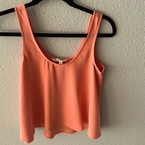 TRINA TURK Peach Tank Dress Top 🧡